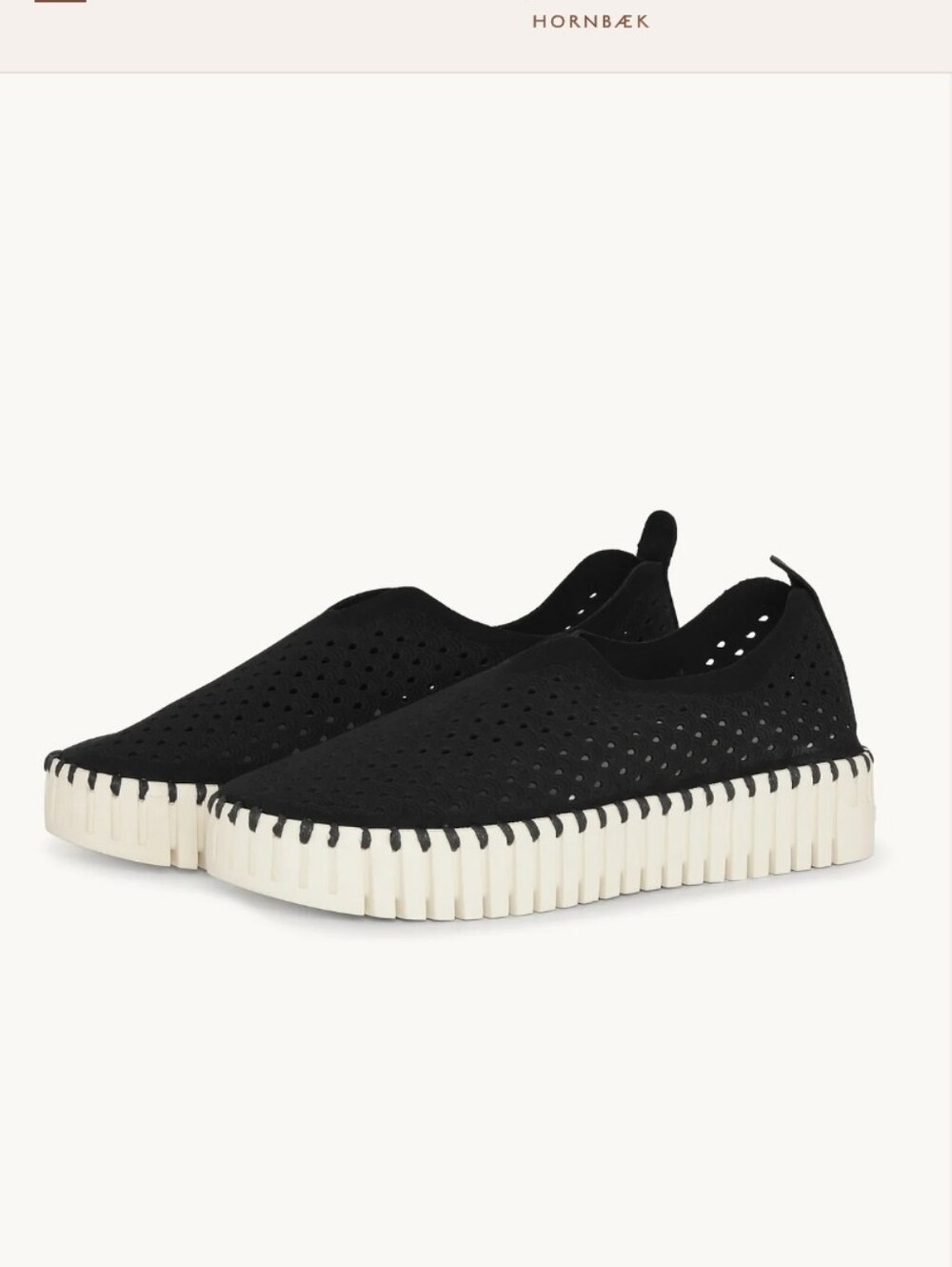 Ilse Jacobson  Tulip 139 Perforated slip on low top size  40/9 NWT color black